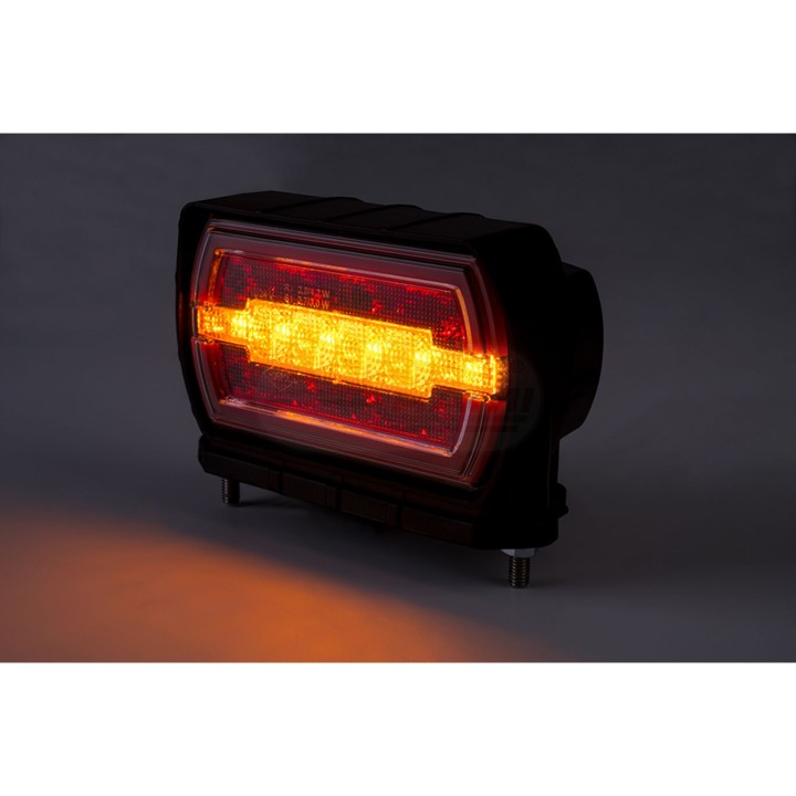 Lampa zespolona tylnaCLEO HOR115N pozycyjne tylne NEON LED12/24V wesja z dolnym mocowaniem przewód 4x0,5mm-1mb LZD 2790B HORPOL