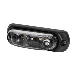 Lampa obrysowa owalna EMA34G-GRAPHITE wersja z podkładka gumową obrysowa boczna LED 12/24V przewód 2x0,75-0,5mb LD 378/GRAPHITE
