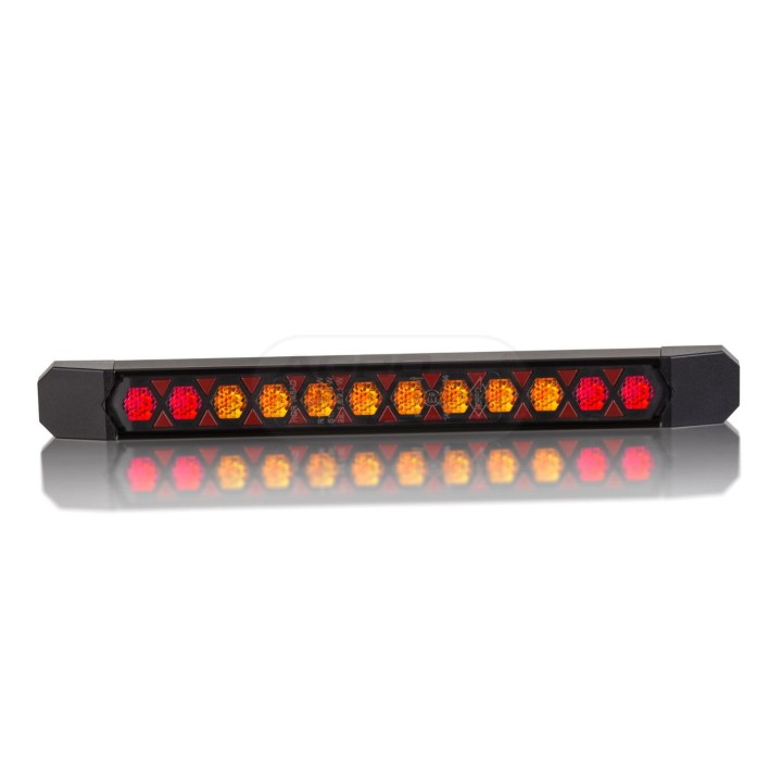 Lampa zespolona tylna LIZARD HOR 145AD pozycyjne NEON hamowania kierunek dynamiczny LED  12/24Vprzewód 4x0,5mm-1mb LZD 3141 HORP