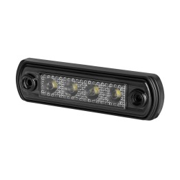 Lampa obrysowa na podstawie gumowej prostej i na rurę HOR65G-GRAPHITE pozycyjna przednia LED12/24V 2xprzewód 0,75mm-0,25mb LD 67