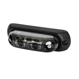 Lampa obrysowa owalna EMA32G-GRAPHITE wersja z podkładką gumową pozycyjna przednia LED 12/24V przewód 2x0,75mm-0,5mb LD 377/GRAP