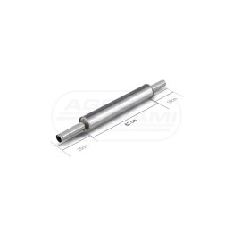 Tłumik okrągły prosty wylot INOX 46414000 INOX  , 95363 , STAL NIERDZEWNA POWER SILENCER