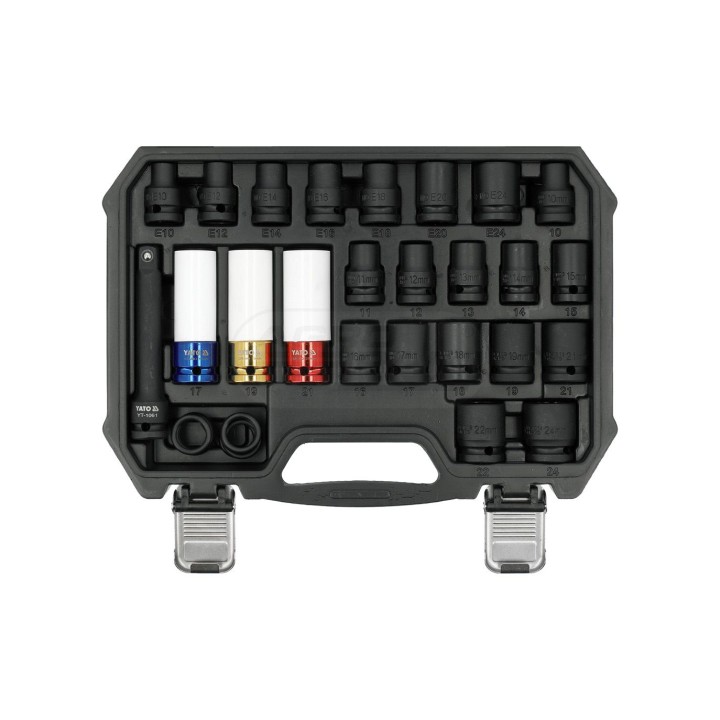 Nasadki udarowe 1/2" 24 szt KR+ TORX YT10569 YATO