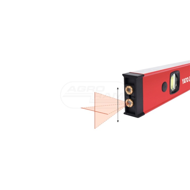 Poziomica elektroniczna 610mm z laserem